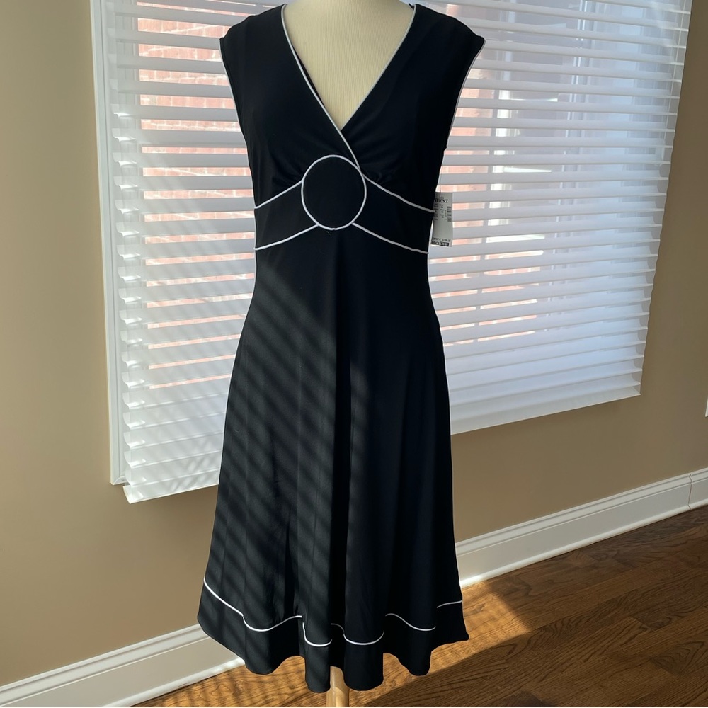 Adriana Papell Black Dress, Size 8
